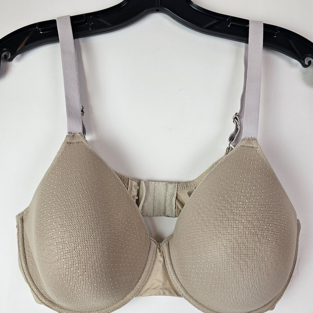 Natori Tan Beige Underwire Full Coverage T-Shirt Bra 34D 741214 Everyday Comfort